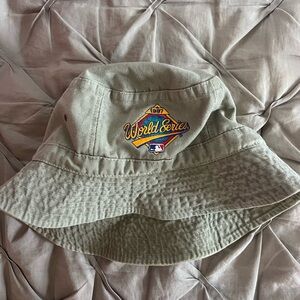 1997 World Series MLB Bucket Hat - Olive Green